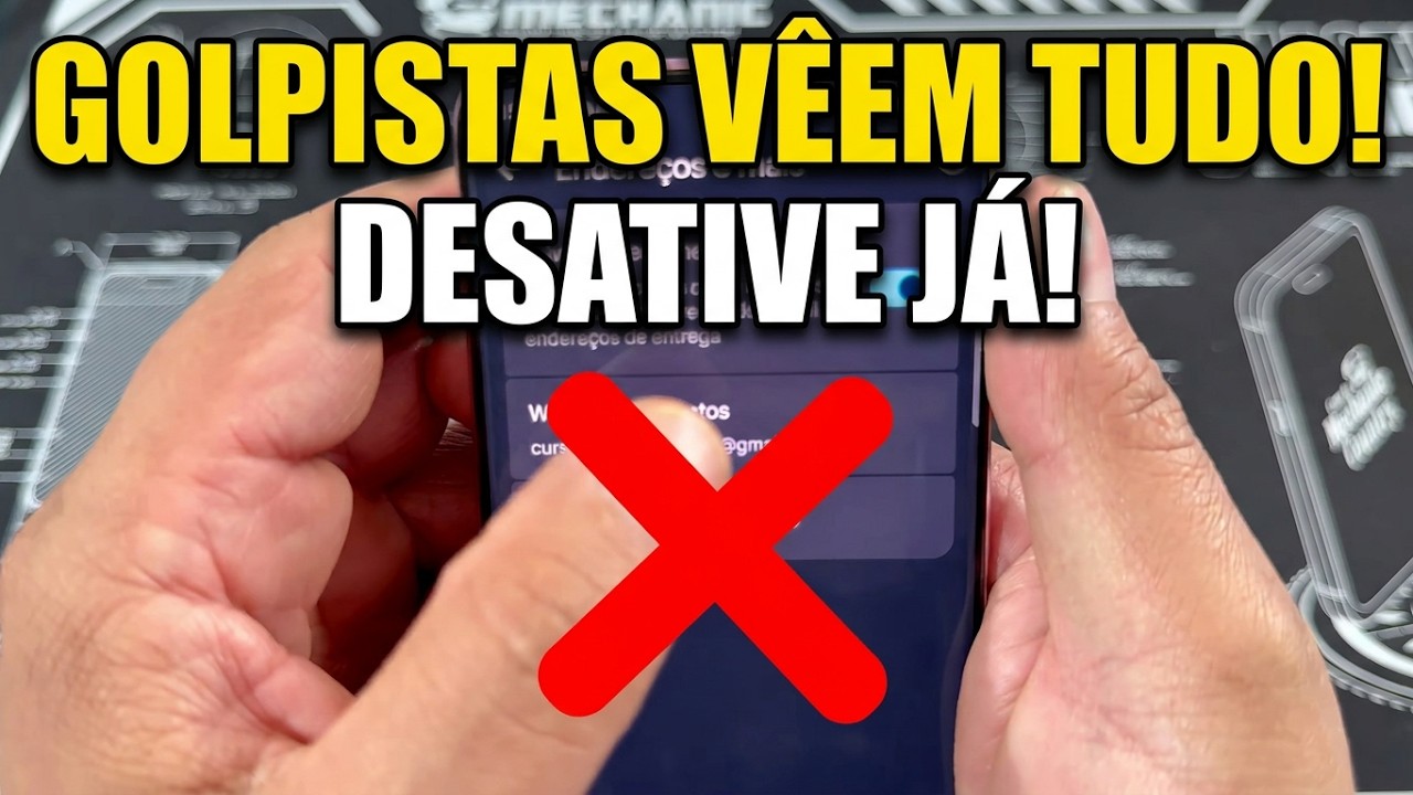 GOLPISTAS PODEM DESCOBRIR SEU TELEFONE E LOCALIZAÇÃO! DESATIVE AGORA!