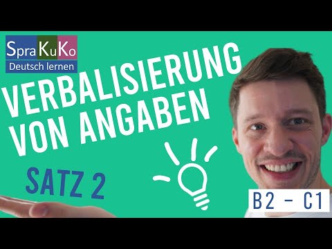 Verbalisierung von Angaben | Musterübung DSH-Prüfung | Satz 2 - B2 / C1