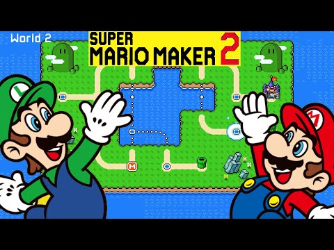 Super Mario World: World 2 Remade in Super Mario Maker 2 (World Maker)