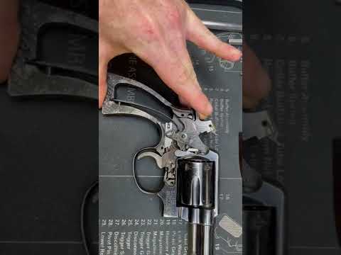 The inner parts of a 1964 Smith & Wesson 10-5 .38special