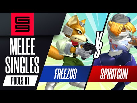 Freezus (Fox) vs SpiritGun (Sheik) - Melee Singles Pools Winners Semi-Final  - Genesis 9