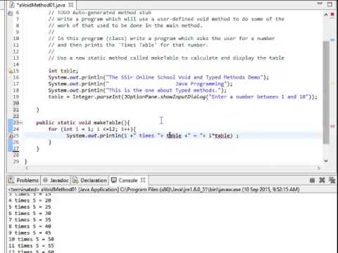 Void Methods Grade 10 Java