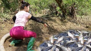 Unique Fishing Video | Survival Fishing | Smart Girl Fishing Techniques On Rivers And Lakes