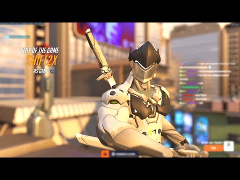 NECROS CARRY GENJI GAMEPLAY - POTG! OVERWATCH 2 SEASON 6 TOP 500