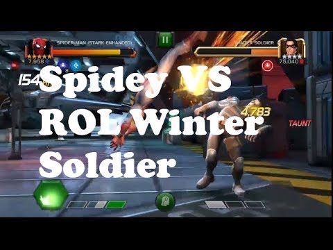 Five Star Spiderman (Stark) Rank Up & ROL Winter Soldier Test - Marvel Contest of Champions
