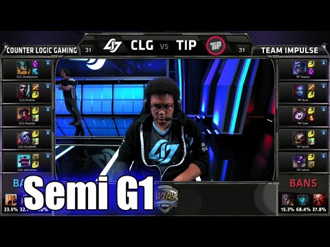 CLG vs Impulse | Game 1 Semi Finals S5 NA LCS Summer 2015 Playoffs | CLG vs TIP G1 SF