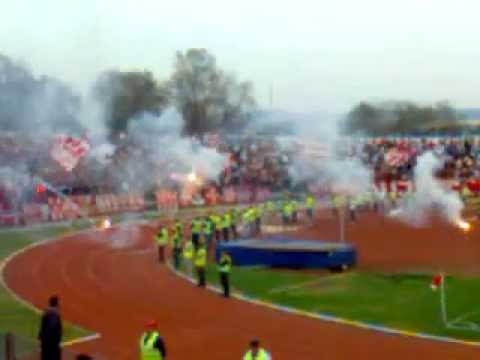 Radnički KG - C.Zvezda 0-0.(04.04.2012),Delije navijanje