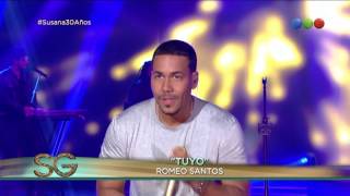 Romeo Santos cantó &quot;Tuyo&quot; - Susana Giménez 2017