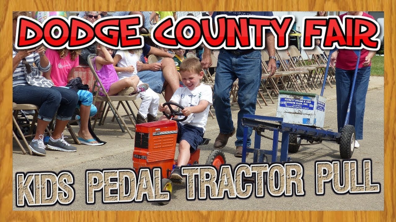 Dodge County Fair Kids Pedal Tractor Pull near Beaver Dam Wisconsin