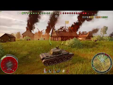 World of Tanks Console. T-44 gameplay.