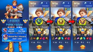 Download lagu UNLI-WINSTREAK!!! Global No.1 Alucard Best Solo Rank Guide for New Season Update! (no edit gameplay) mp3