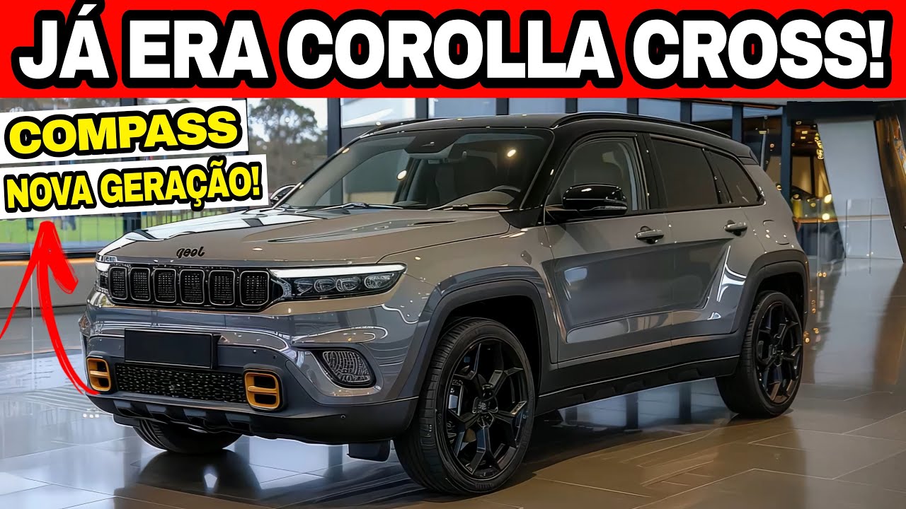 🚨 LANÇAMENTO: JEEP CONFIRMA NOVA GERAÇÃO DO COMPASS FABRICADA NO BRASIL! ADEUS COROLLA CROSS?