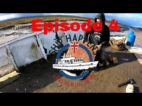 Ep 4 -MAN OVERBOARD On A Rotten Boat #boatrestoration boa