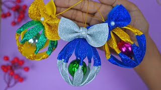Glitter Foam Sheet Crafts - How to Make Christmas Ornaments - DIY  Handmade Xmas Craft Ideas
