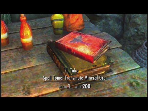 Skyrim - Transmute Mineral Ore (Halted Stream Camp)