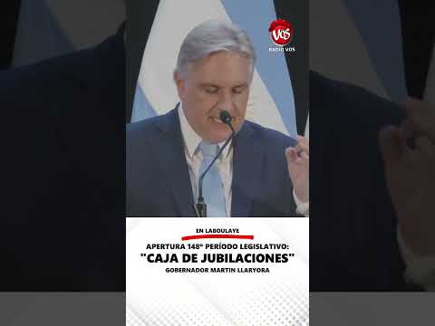 LABOULAYE: APERTURA 148° PERÍODO LEGISLATIVO, "CAJA DE JUBILACIONES".