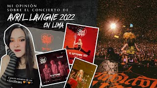 Mi opinión de Avril Lavigne en Lima 2022