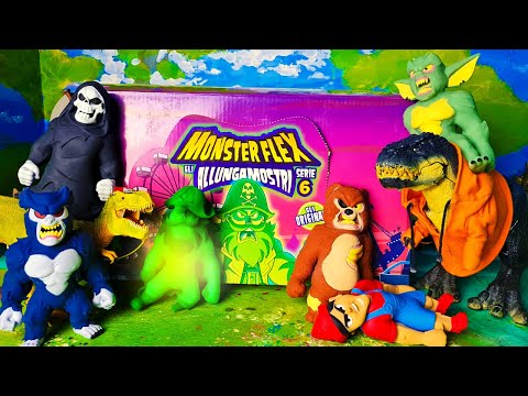 MONSTERFLEX Allungamostri Serie 6 👿☠️👺 Arex e Vastatore sono circondati dai mostri!