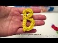 Alphabet Letter B charm on rainbow loom 