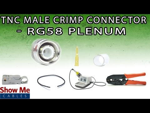 TNC Male Crimp For RG58 Plenum - Perfect For DIY Installs! #778