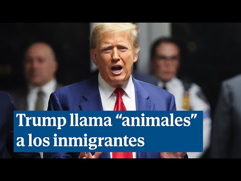 Trump llama "animales" a los inmigrantes y dice que "no son humanos"