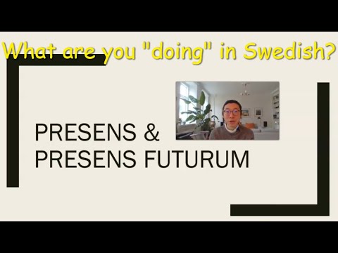 2. Swedish present tense and present future tense - What are you "doing" in Swedish?