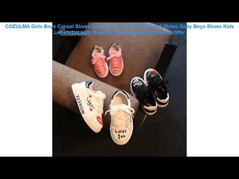 COZULMA Girls Boys Casual Shoes Sneakers 2019 Children Sport Shoes Bab Video