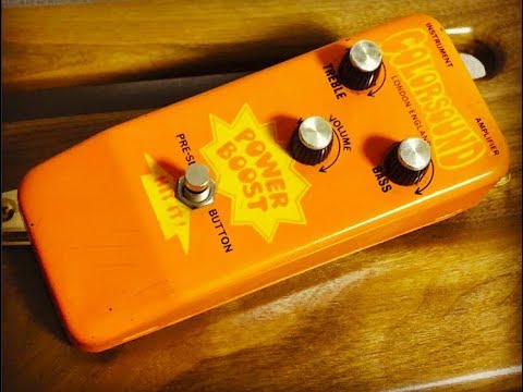 [ Colorsound Power Boost ] 69s~70s Vintage Pedal - DEMO !