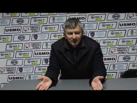 PANDURII TV / CONFERINŢA DE PRESĂ A ANTRENORULUI ECHIPEI PANDURII, ADRIAN BOGOI