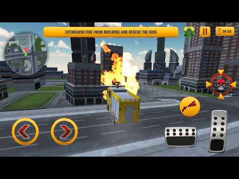 Fire Truck Robot Transformation Promo - Minja