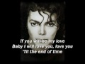 Michael Jackson - Butterflies with Lyrics