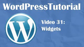 Tutorial de Wordpress desde cero -- Video 31: Widgets