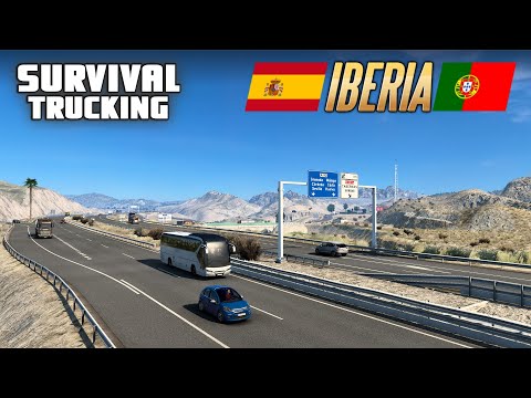 WELCOME TO THE IBERIA DLC | SURVIVAL TRUCKING | DAY 17 (Sponsored)