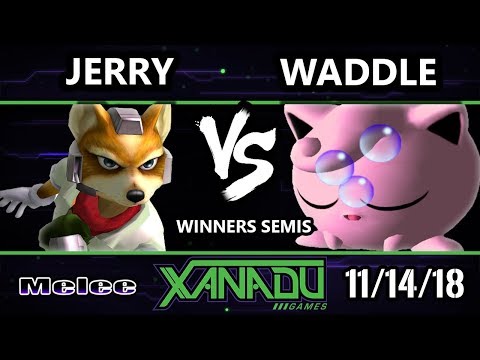 S@X 276 Melee - EBM | Jerry (Fox) Vs. Waddle (Jigglypuff) - SSBM Winners Semis