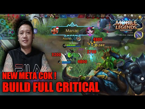 BANE BUILD FULL CRITICAL GILA COK !!! NEW META by PAPIBANE - MOBILE LEGENDS