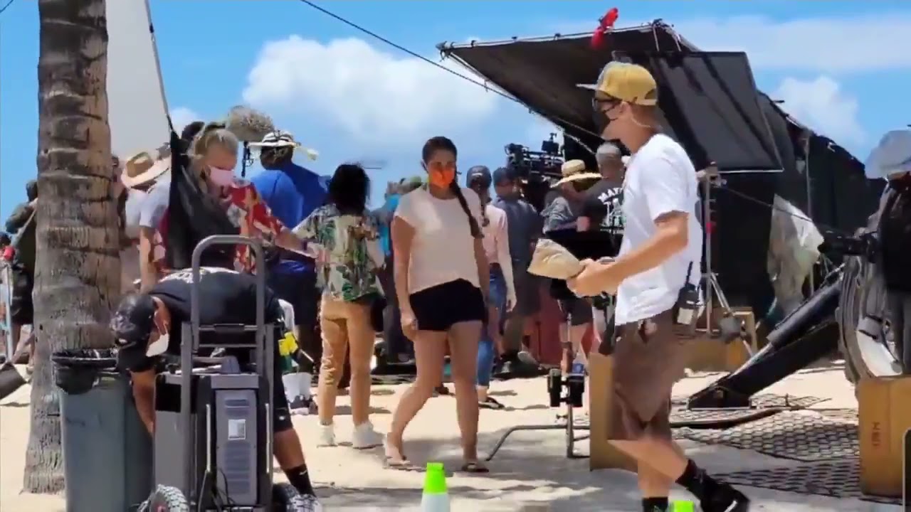 An exclusive bts video of filming at the Hilton Hawaiian Village.