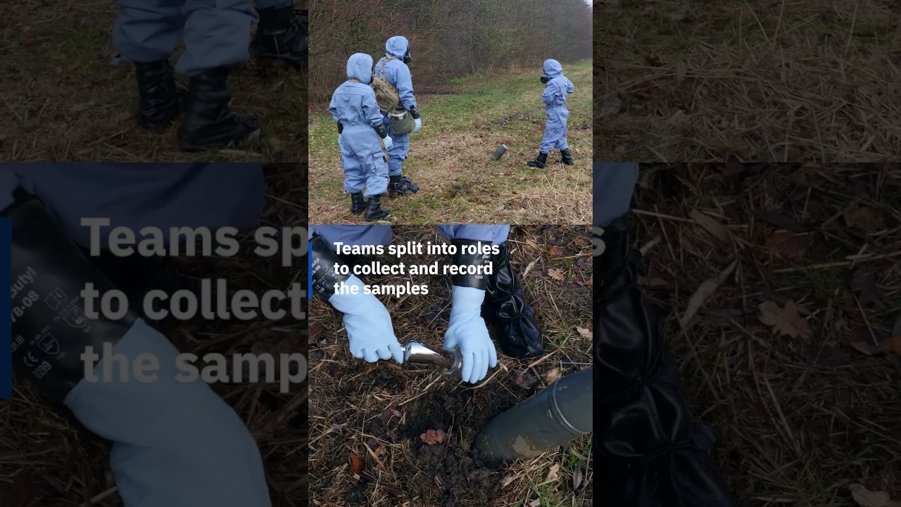 How does the OPCW collect samples during inspections?