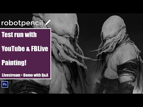 Test run with YouTube & FBLive Painting!