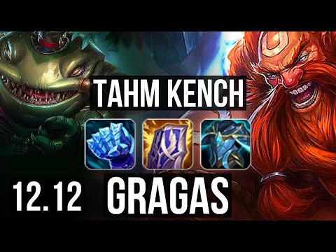 TAHM KENCH vs GRAGAS (TOP) | 5/1/11, 1900+ games, 1.1M mastery | KR Master | 12.12