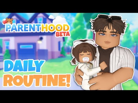 DAILY ROUTINE IN PARENTHOOD! Roblox Roleplay
