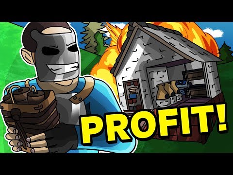 RAIDING our SALTY NEIGHBORS for DOOR CAMPING (Easy Profit) | Vanilla Rust (S1-E6)