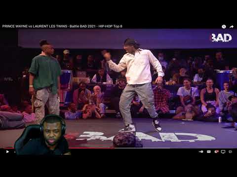 PRINCE WAYNE vs LAURENT LES TWINS   Battle BAD 2021 HIP HOP TOP 8 | REACTION