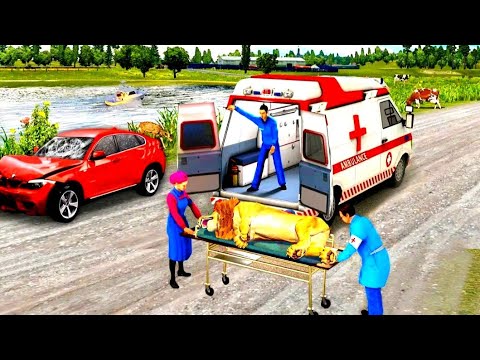Animals Rescue Ambulance Driver Simulator - Emergency Doctor Robot 3D - AndroidGamePlay#3