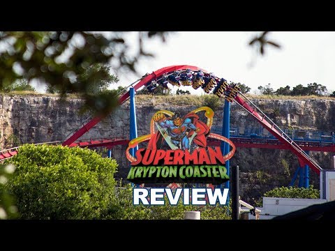 Video review of Superman Krypton Coaster by XscreamThrills
