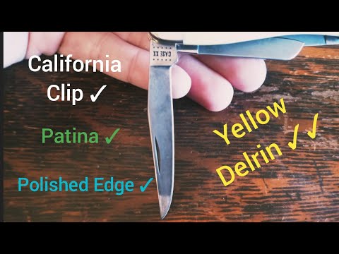 Workhorse EDC Messeretui Medium Stockman Yellow Delrin 3318 (Beste Messer)