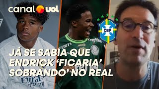 SE ENDRICK TIVESSE CONTINUADO NO PALMEIRAS, TALVEZ FOSSE TITULAR DA SELEÇÃO HOJE, DIZ ARNALDO