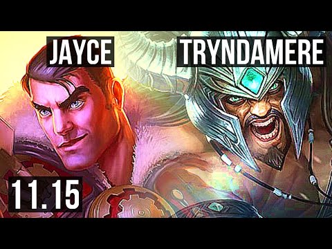 JAYCE vs TRYNDAMERE (TOP) | 7 solo kills, 13/2/10, 1400+ games, Legendary | BR Master | v11.15