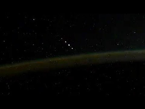 Russian cosmonaut films unidentified flying objects in space