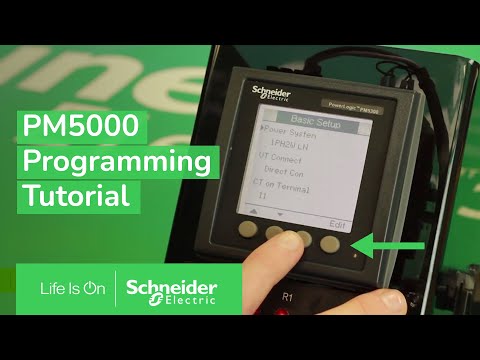 Schneider Electric PowerLogic PM5330 Energy Meter, Modbus RTU/ASCII, Up to 31st Harmonic, 2DI/2DO 35 Alarms, METSEPM5330 video thumbnail