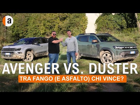 Jeep Avenger 4xe vs. Dacia Duster 4x4: CHALLENGE between extreme MUD and ASPHALT!